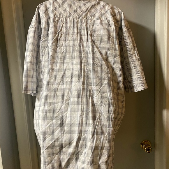 NWOT Method blue and wht plaid men’s XXL - Picture 3 of 4